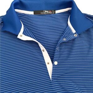 RLX Ralph Lauren Men's Performance Striped Golf Polo Shirt‎